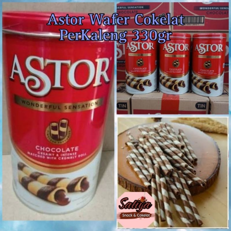 

Astor Wafer Roll Cokelat perkaleng 330gr