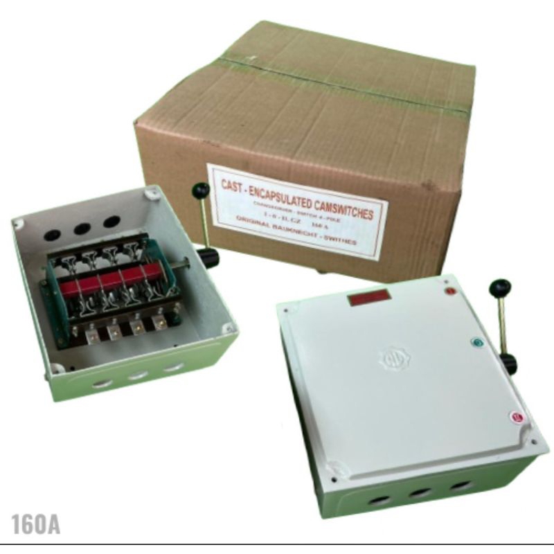 Ohm Saklar 160A  ON-OFF-ON(merk AL)/ Handle / Genset/ Handle Listrik 160A/ COS 4P 160A/ GZ I-0-II/ C