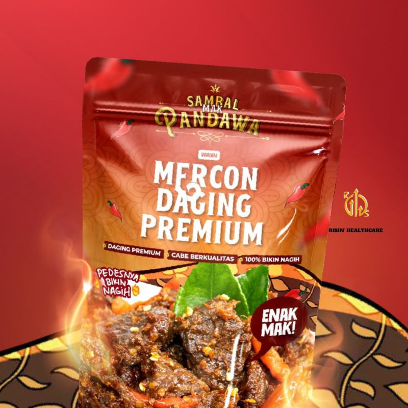 

Mercon Daging Premium 100gr (Sambal Mak Pandawa)