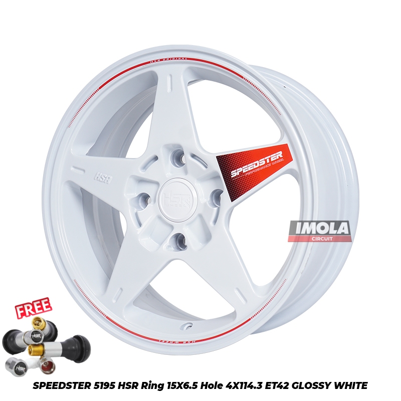 Velg R15 Mobil Xenia Avanza Livina Velg Pelek Mobil HSR SPEEDSTER 5195 R15 PCD 4X114,3