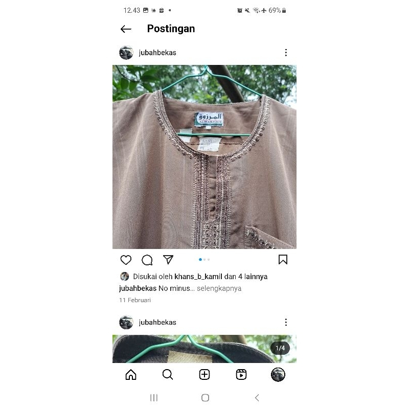 jubah pria saudi preloved
