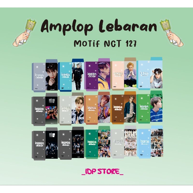 

Amplop Lebaran KPOP Motif NCT 127 isi 10 Amplop