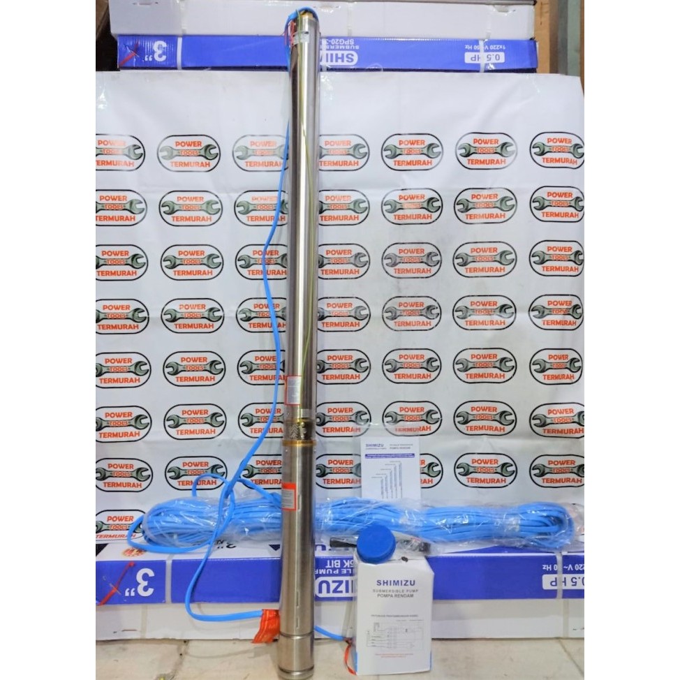 

Pompa Celup 1.5 HP SHIMIZU SPG20-333K Submersible 3" Satelit Tanam