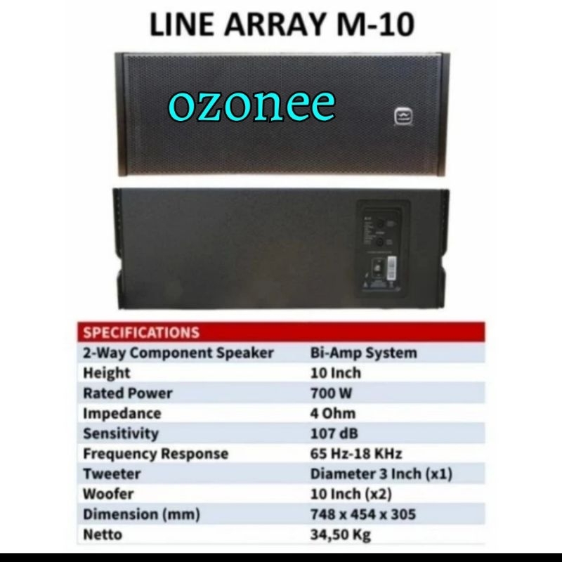 Speaker Line Array Wisdom M10 Original Wisdom M 10 Inch Perunit 700 W