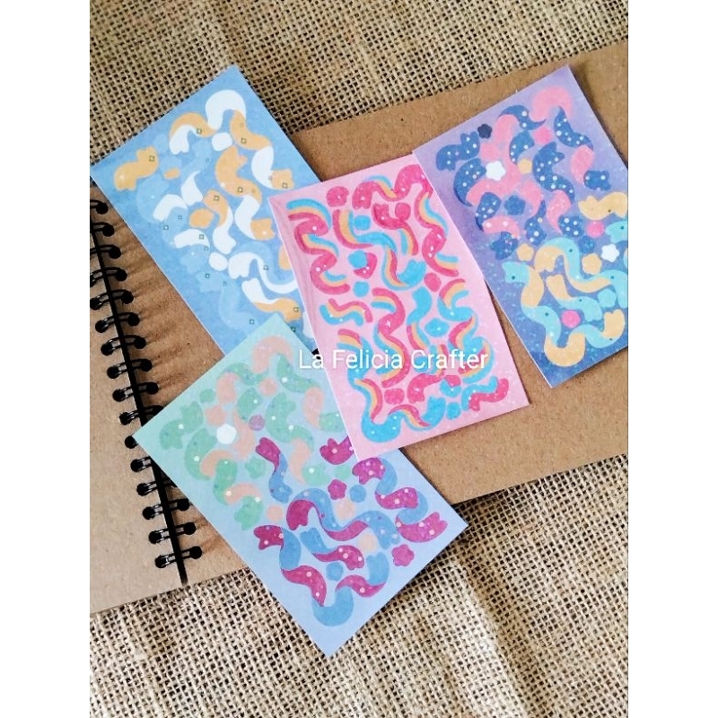 

La Felicia Stiker Pita Ribbon Glitter Series Deco Buku Harian Jurnal Scrapbook DIY