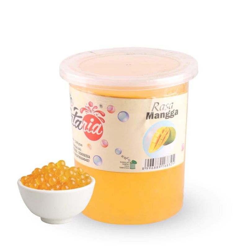 

popping boba pecah mangga - boba mangga 1kg