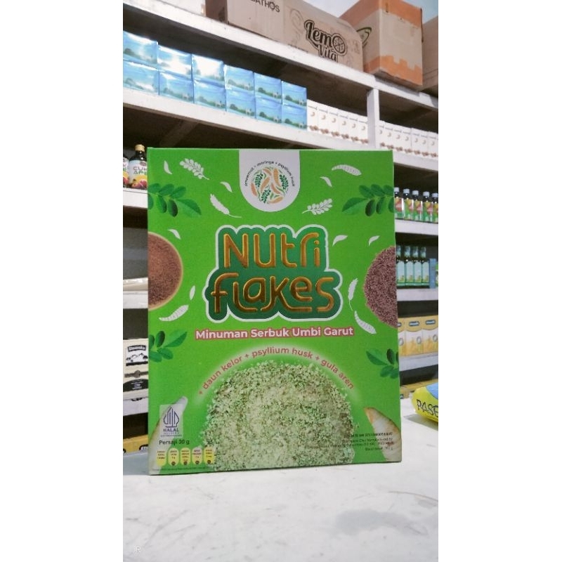 

Nutriflakes Minuman Serbuk Umbi Garut - Minuman Sehat Untuk Asam Lambung 100% alami