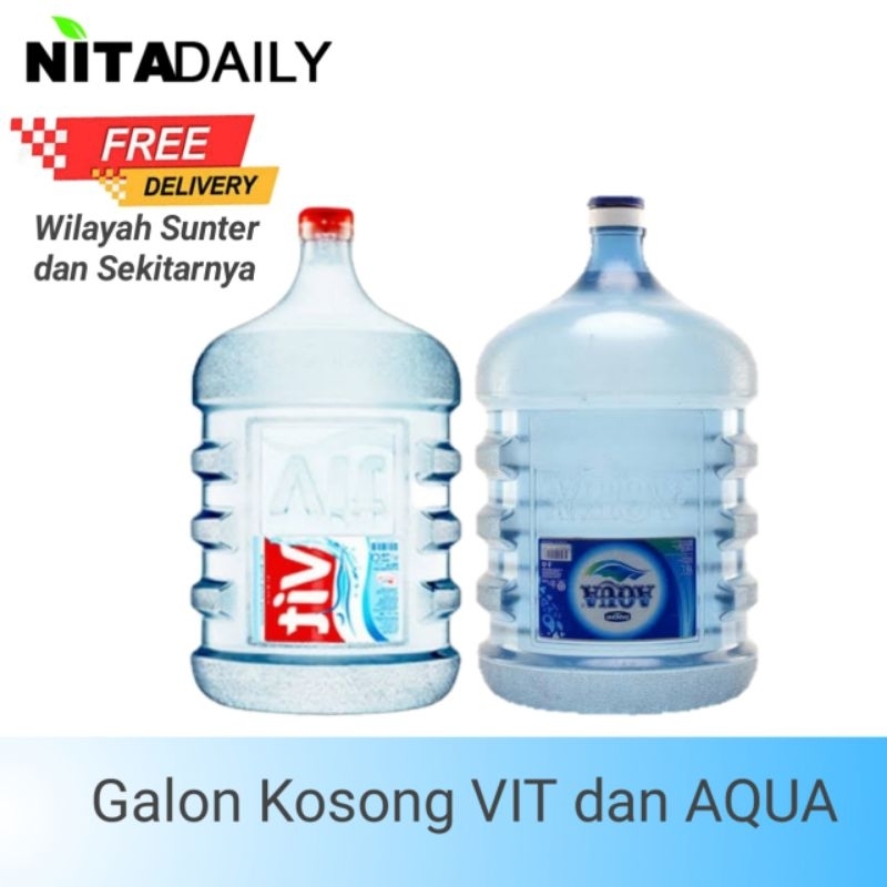 

Galon Kosong VIT dan AQUA MURAH (HANYA GALON)