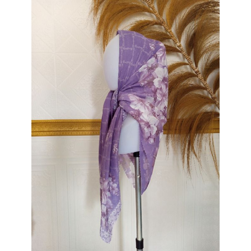 hijab segi empat motip.kerdung segi empat motip.kerudung segi empat premium