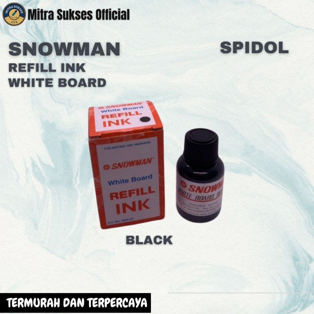 

ISI ULANG TINTA HITAM SPIDOL WHITEBOARD SNOWMAN