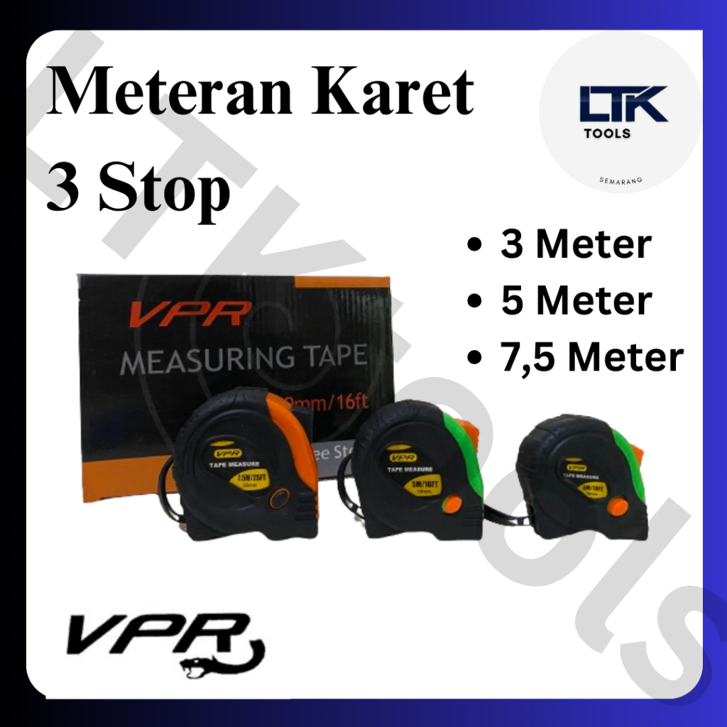 Meteran Karet/ Measuring Tape Merek VPR/ Erdos