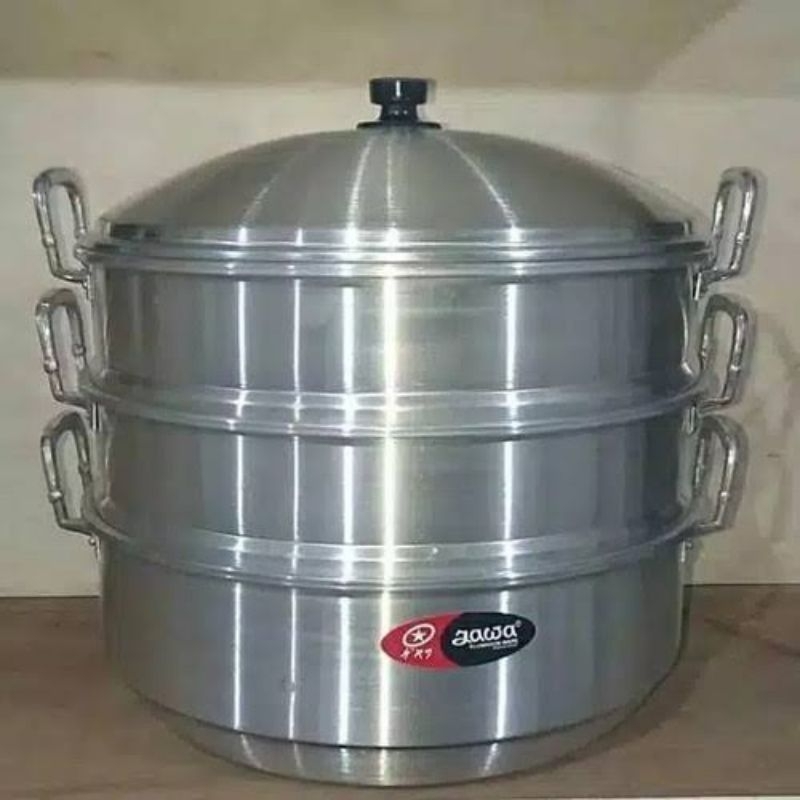 Dandang Kukus Susun 3 Langseng Jawa Langseng Steamer 33cm Susun 3 Panci Kukus