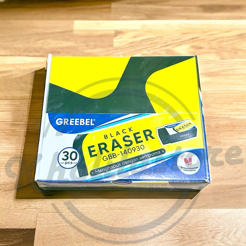 

(30 pcs) Eraser / Penghapus Hitam Greebel GBB-140930