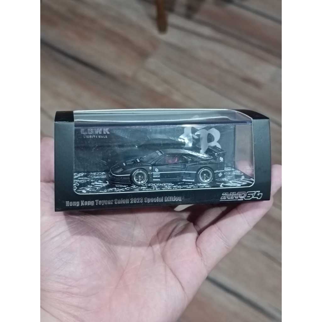 Inno64 F40 LBWK Hong Kong Toycar Salon 2023 HK Hongkong Matte Black