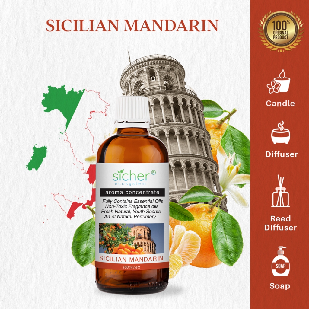 Sicher Fragrance Oil Sicilian Mandarin 100ml