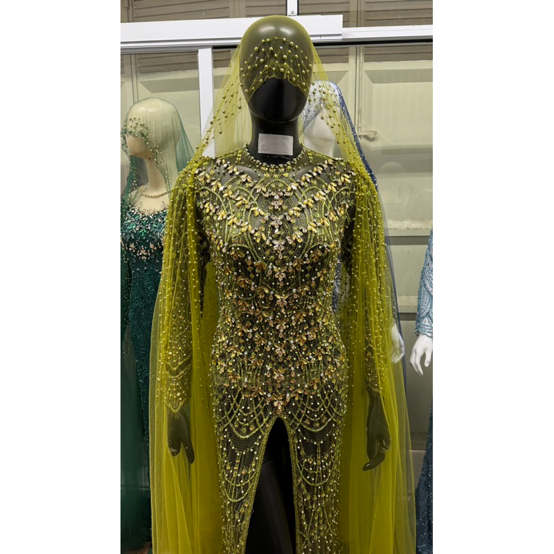 kebaya hijau Lime
