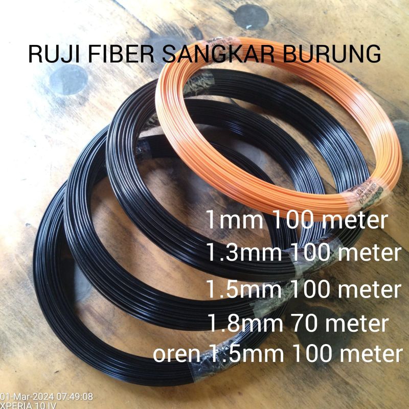 RUJI JERUJI FIBER UNTUK KANDANG BURUNG
