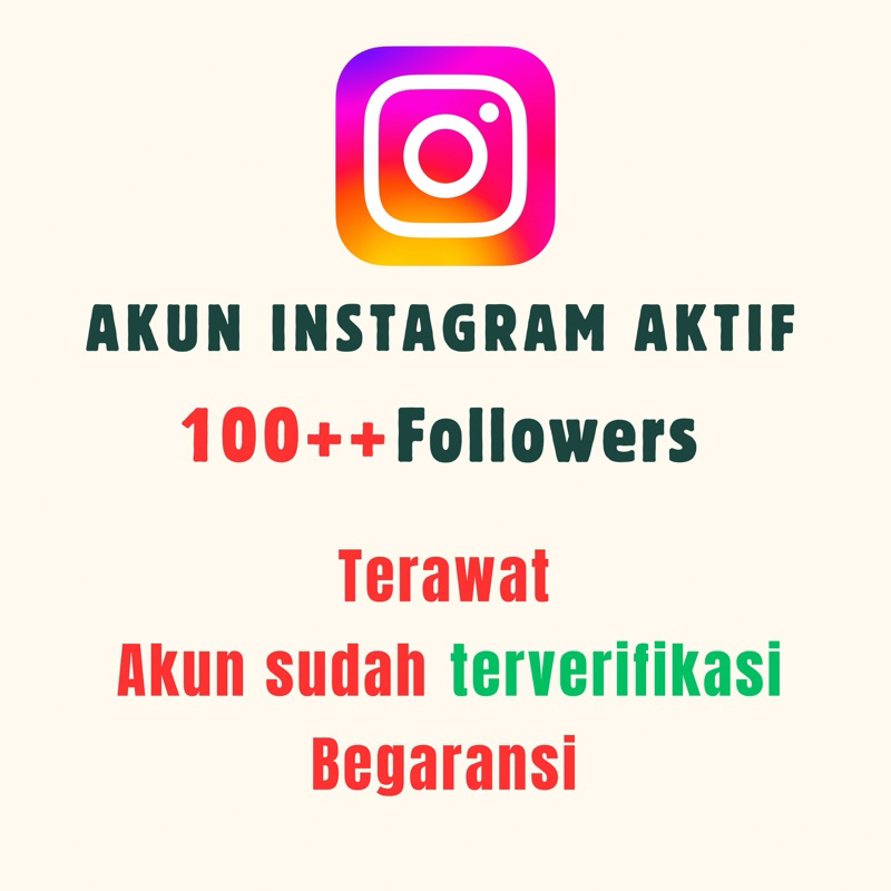 AKUN IG + FOLLOWERS 100++