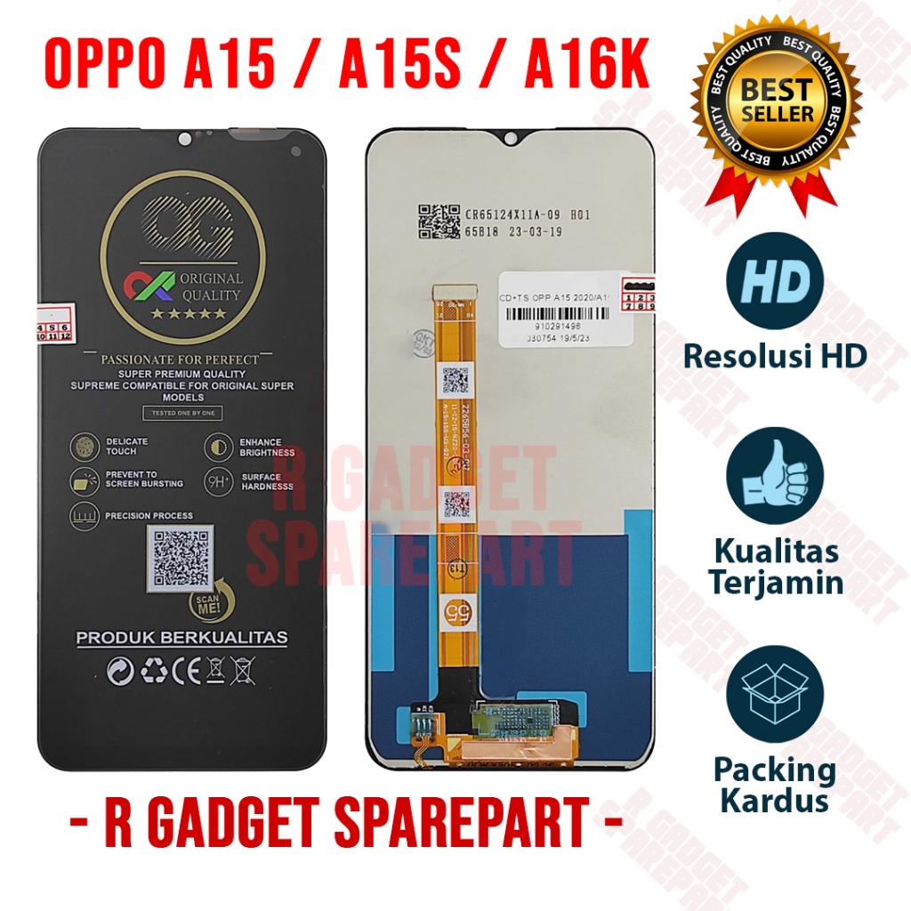 Lcd Touchscreen Oppo A15 / A15S / A16K Original OEM Quality Lcd Oppo A15 / A15S / A16K Fullset
