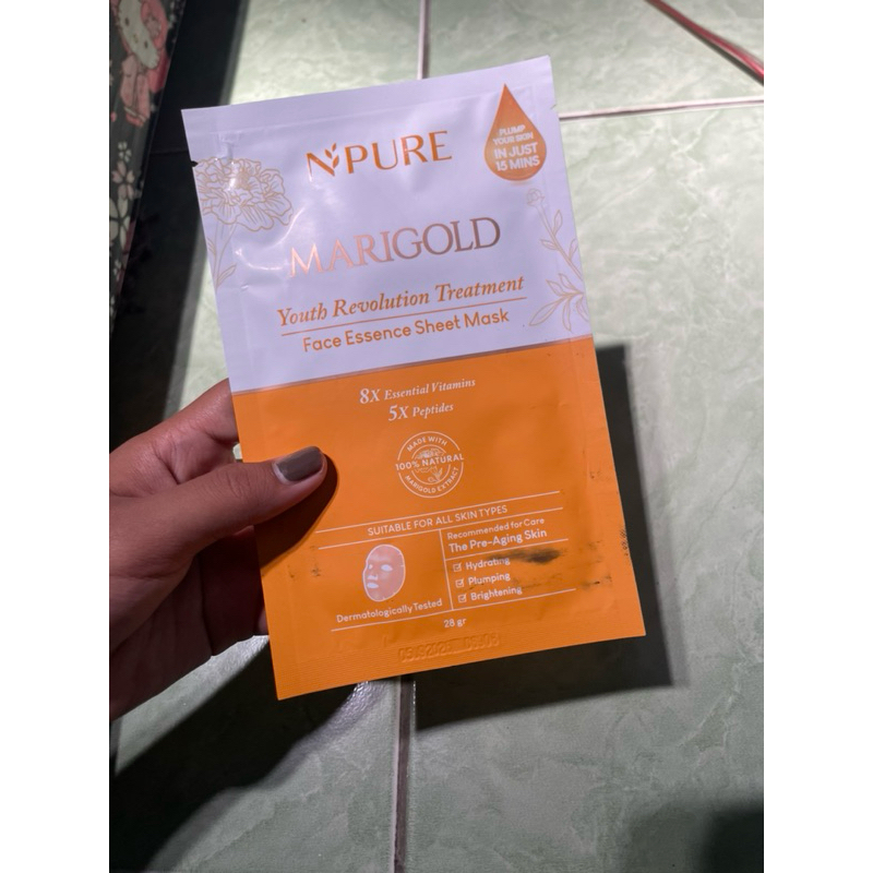 NPURE MARIGOLD REVOLUTION SHEET MASK / MOISTURIZER
