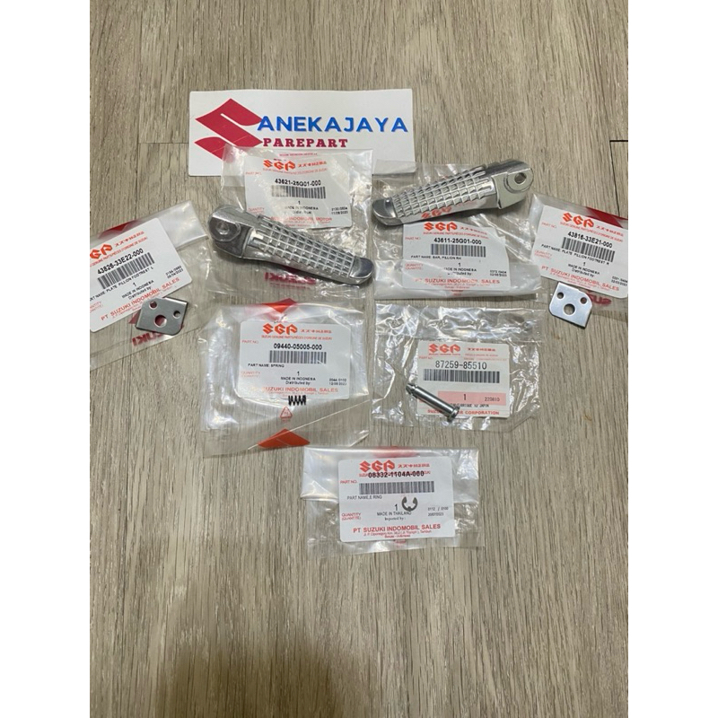 PIN PLATE PAKU FOOTSTEP BELAKANG SATRIA FU 150 KARBU SATRIA FU FI INJEKSI ASLI SGP