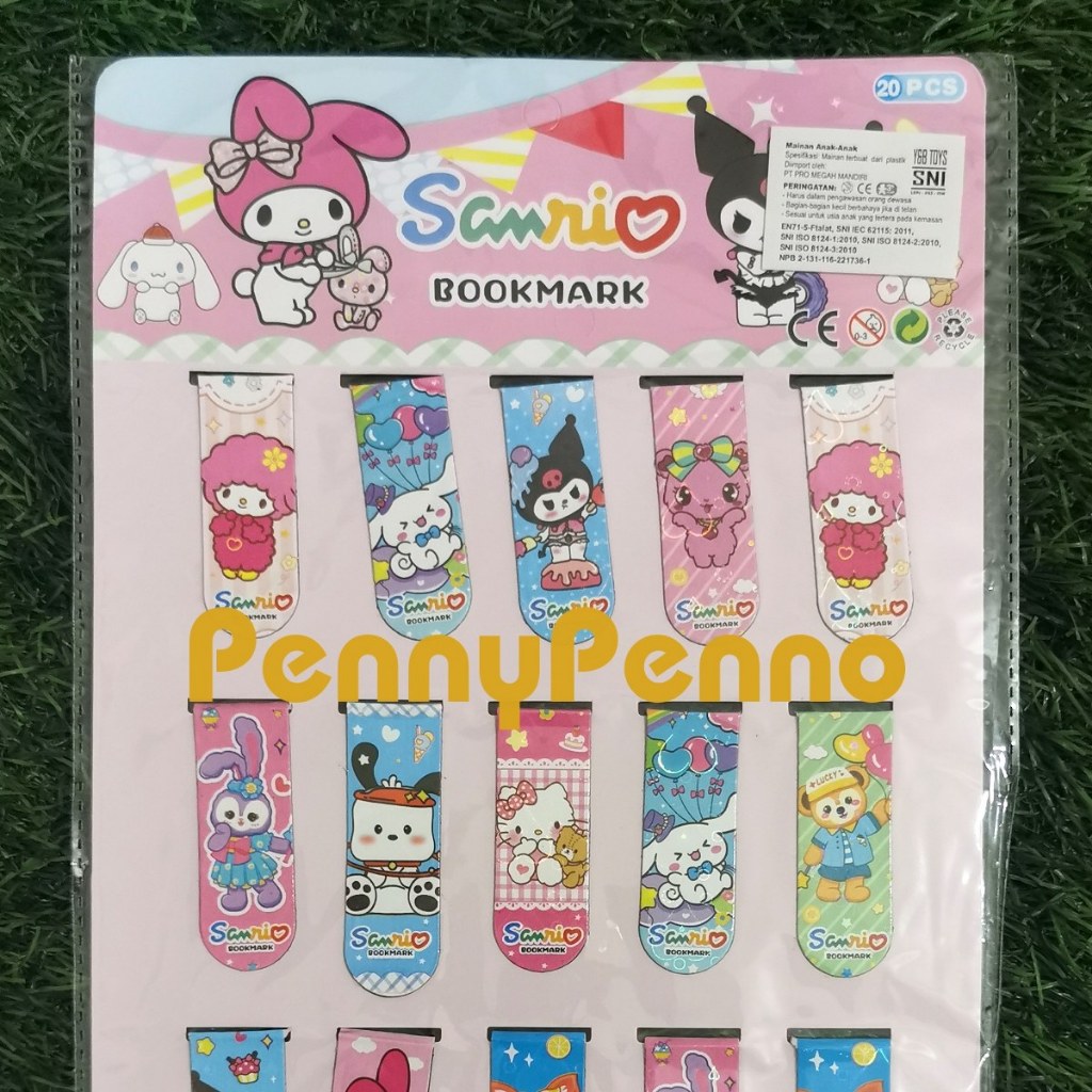 

Paket Usaha Grosr Pembatas Buku Magnet Sanrio (1 Lembar 20 Pcs)