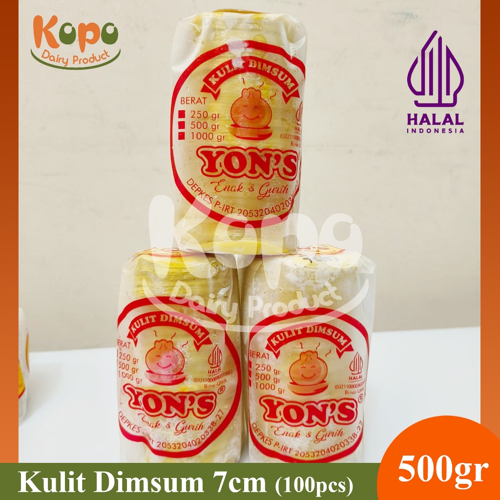 

Kulit Dimsum Siomay Gyoza - Warna Kuning 7CM - 500gr (100pcs) - YON'S | 11.11 GRATIS 1