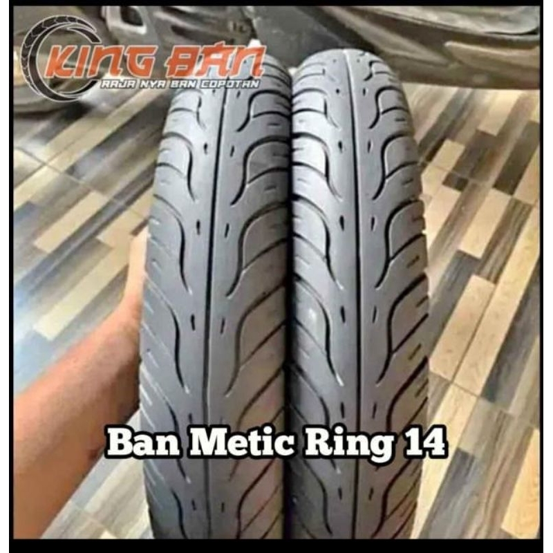 Sepasang ban motor metic ring 14 tubeless merk federal