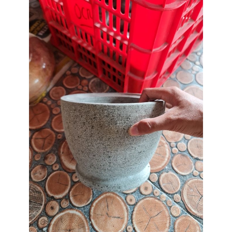 Lumpang Alu Batu Andesit Tumbukan Batu Ulekan Batu Alam Asli