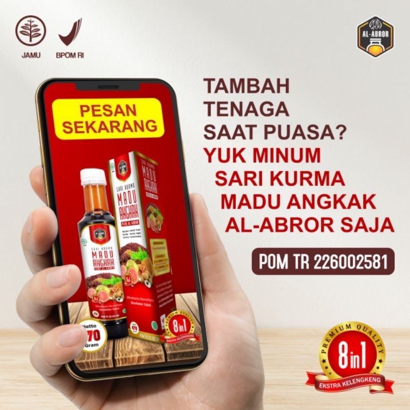 

Madu Angkak Al Abror 8 in 1 plus buah kelengkeng