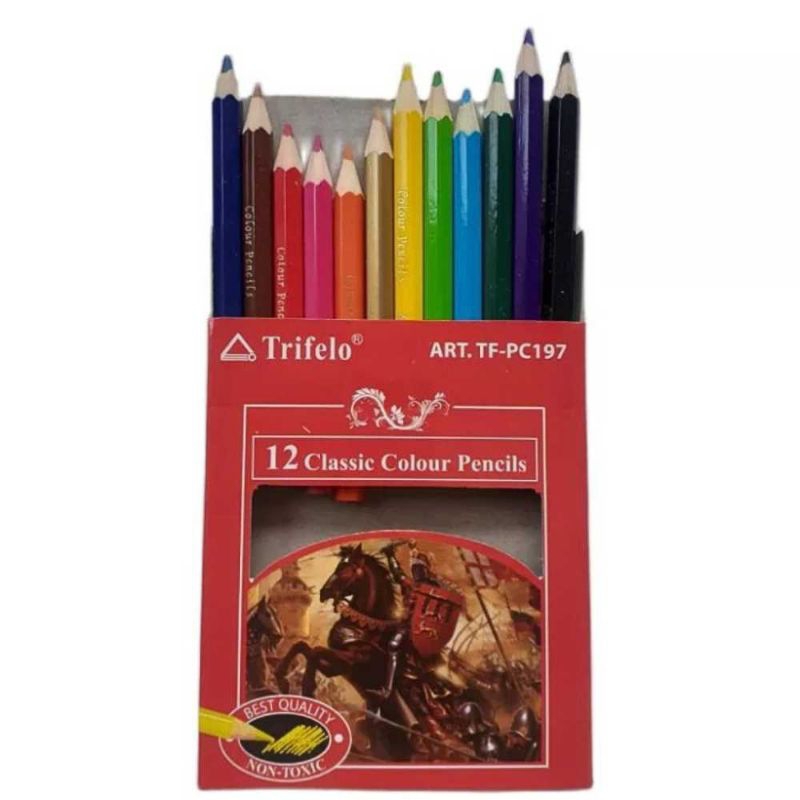 

KF || Pensil Warna Mini Anak TRIFELO 12 Warna - Colour Pencils / Pendek - SATUAN