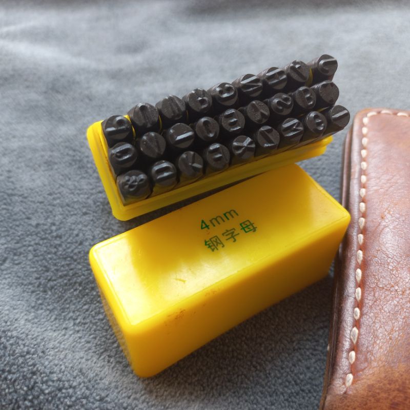 

Leather Punch Metal Stamp Letter Alphabet Number - Stempel Kerajinan Kulit Huruf Angka