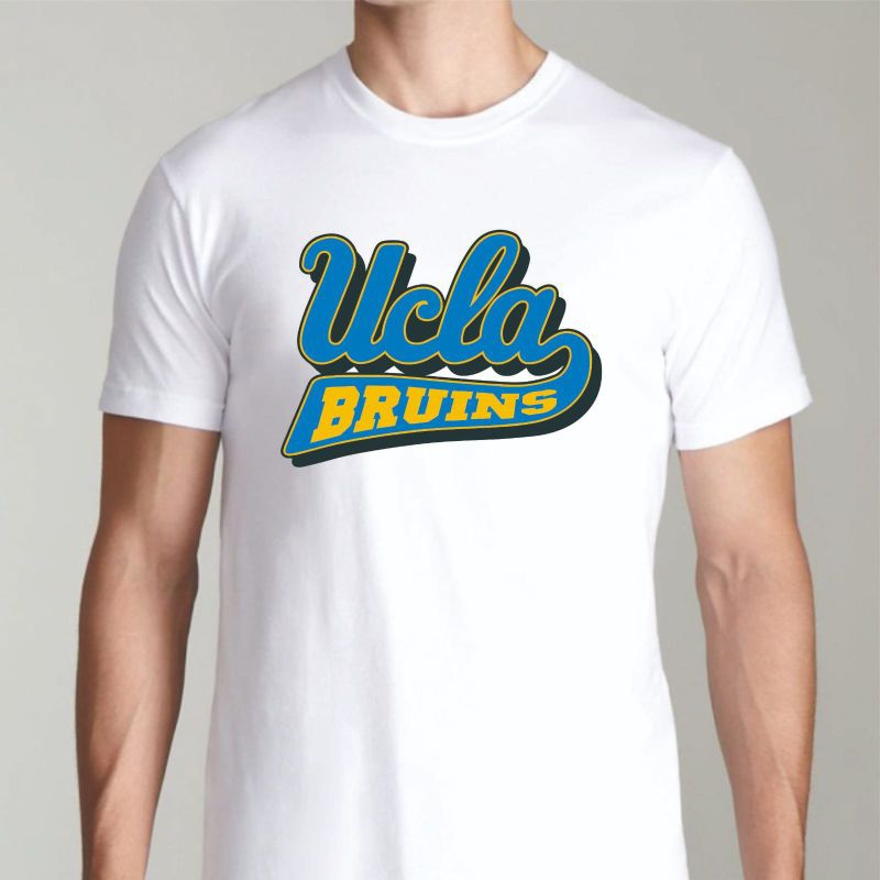 Kaos T shirt universitas kampus Amerika UCLA Bruins, combad 30s ready size jumbo 5XL