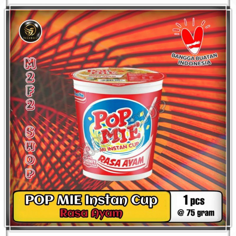 

Pop Mie Instan Cup Kuas Rasa Ayam -75Gr Harga satuan