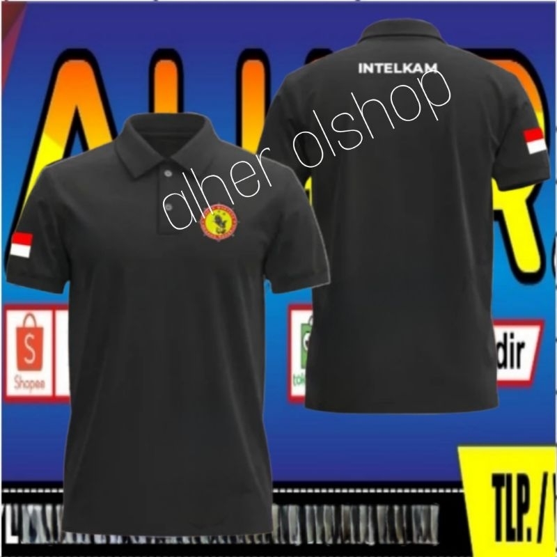 Kaos INTELKAM Kaos kerah INTELKAM baju kerah intelkam baju INTELKAM polo shirt intelkam poloshirt IN