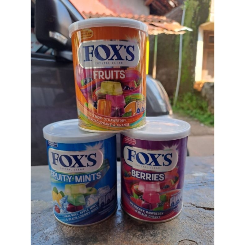 

permen foks FOX'S Fruity Mints Tin - Permen Mint Kaleng 180g