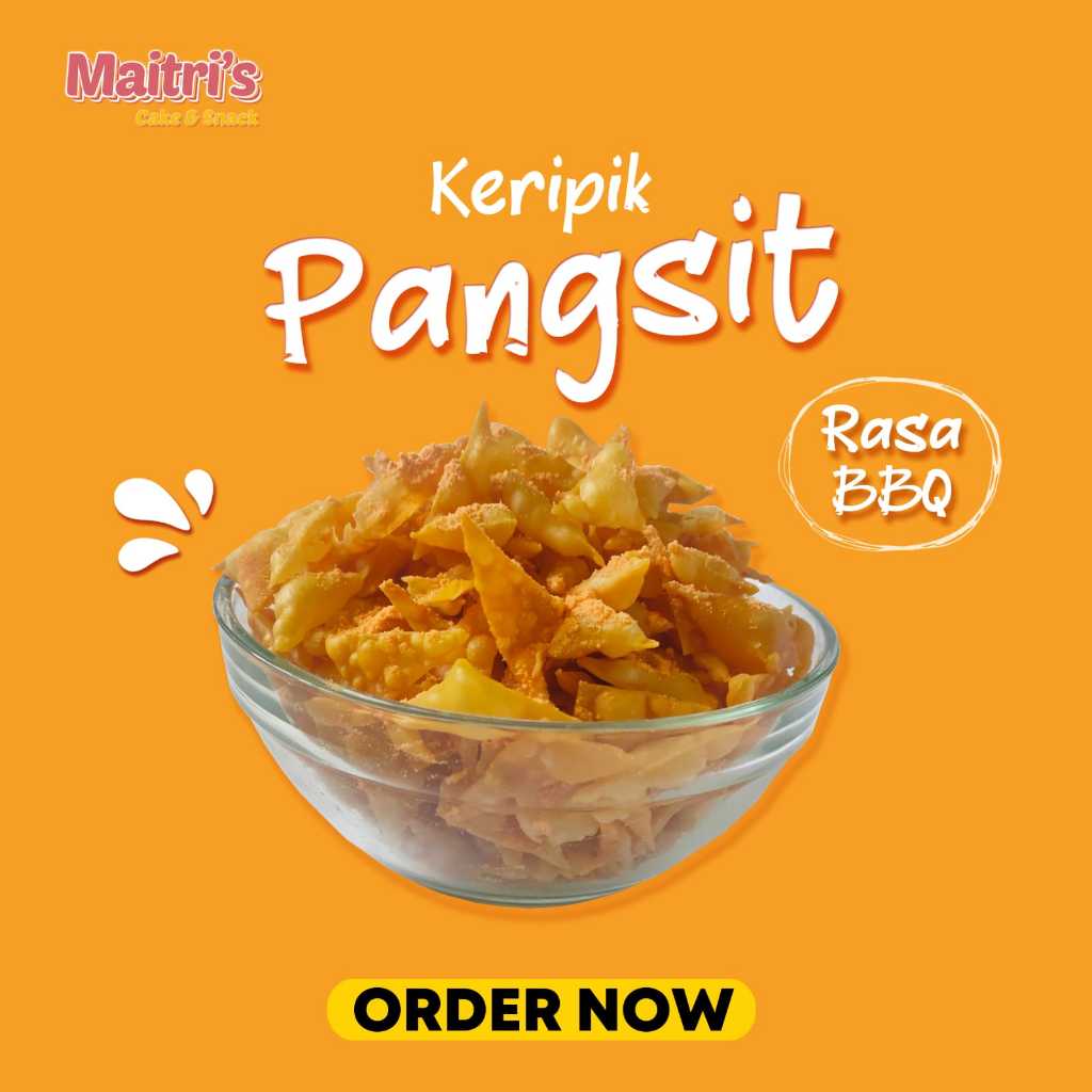 

Snack Lebaran khas Pontianak keripik pangsit renyah murah bebas pengawet