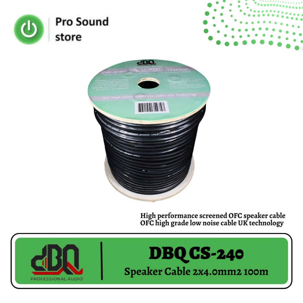 Speaker Kabel dBQ CS SERIES Kabel dBQ 2x1.5, 2x2.5, 2x4 Kabel dBQ full tembaga