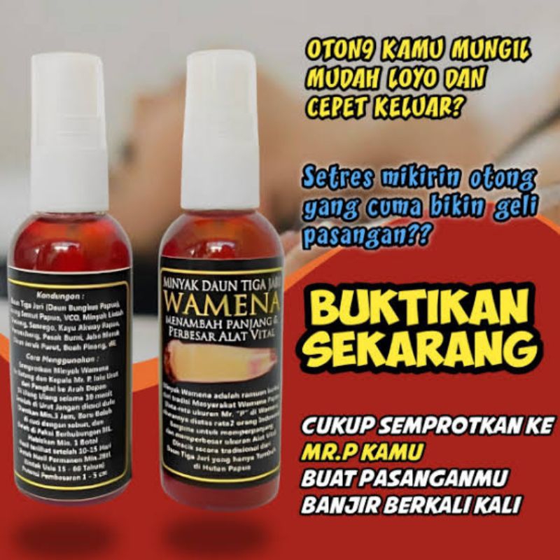 wa'mena pembesarpenis pria pembesar alat vital kelamin pria cowok paling ampuh permanen cepat BPOM 1