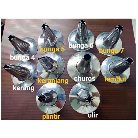 spuit topi semprit kue kering