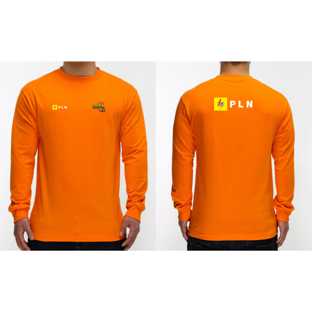T-SHIRT KAOS PLN SAFETY LENGAN PANJANG
