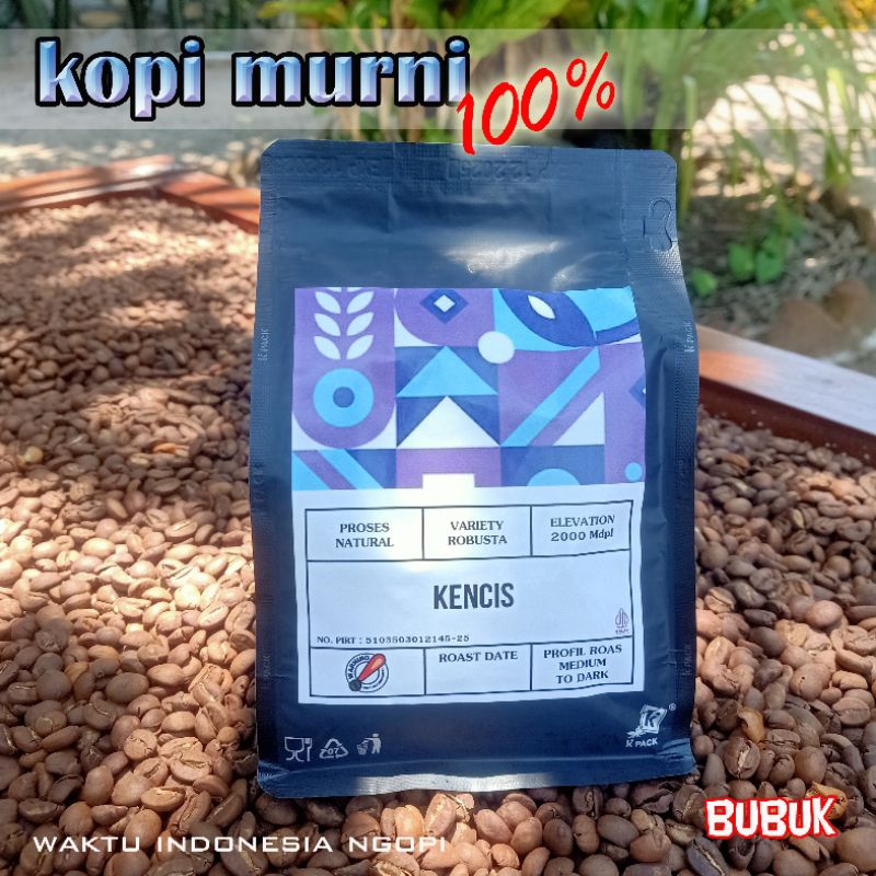 

Kopi bubuk murni premium "Robusta Kencis