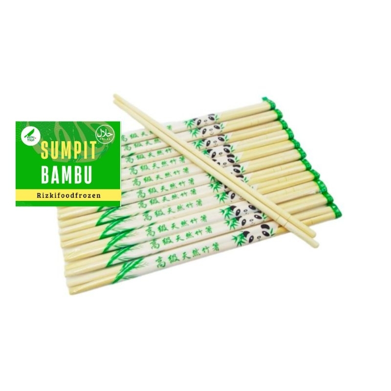 Sumpit Bambu Panda / Sumpit Kayu