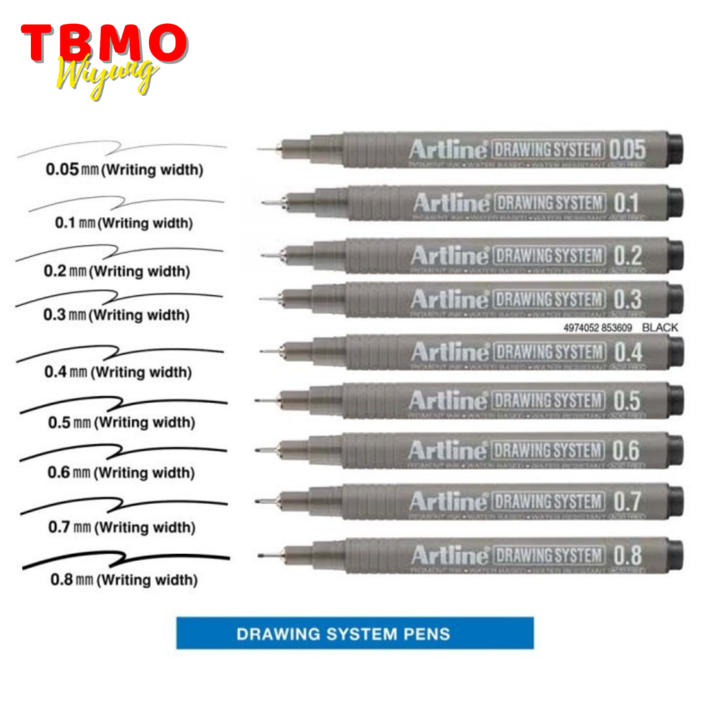 

TBMO Drawing Pen / Drawing Artline System Pen Gambar Per Pcs