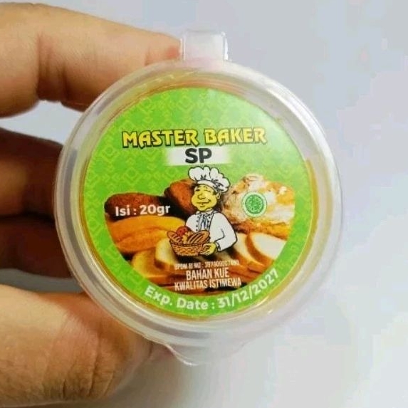 

SP Sponge 28 pelembut kue dan es krim 20gr Master Baker / pengelumsi emulsifier bahan kue pengembang bolu