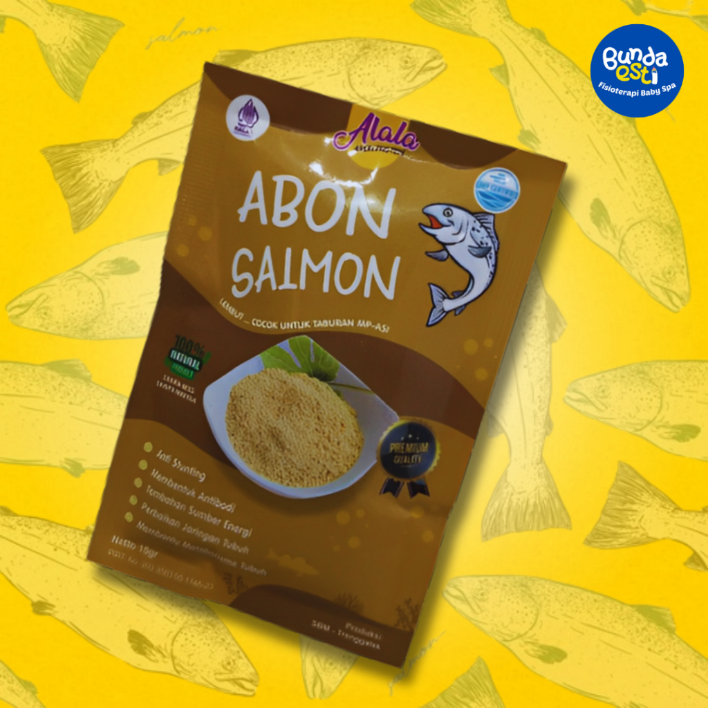 

ALALA Abon Salmon Mpasi Non MSG / Abon Bayi / Abon Anak Penambah Nafsu Makan / Enak dan Gurih / Abon MPasi BB Booster Bayi / 15 gram / Halal BPOM