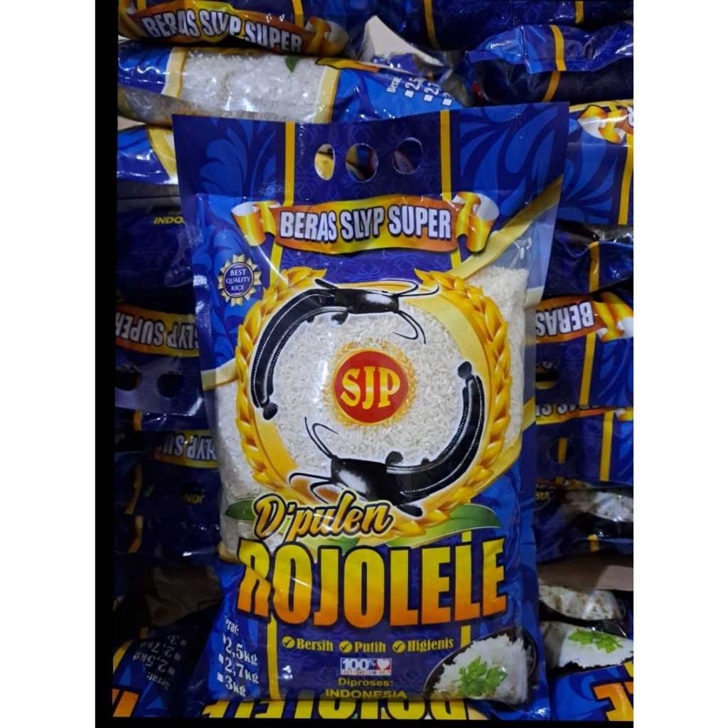 

Beras Slyp Super D'pulen Rojolele Beras Premium 3kg / Beras Premium Murah Promo