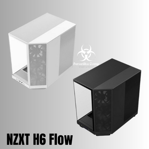 NZXT H6 Flow Compact Dual Chamber Mid-Tower Gaming Case