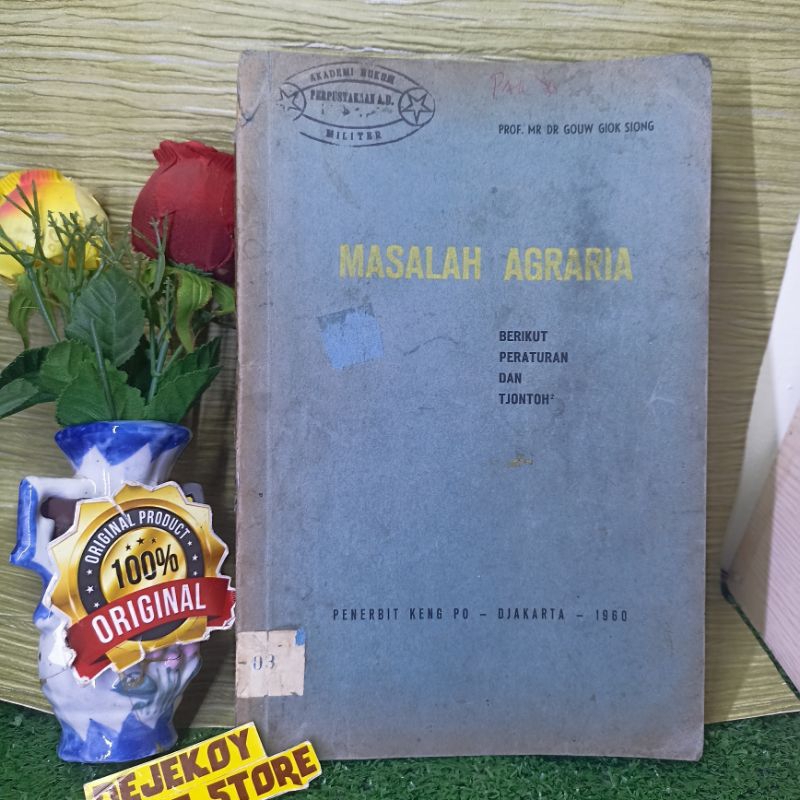 Masalah agraria by Gouw giok siong