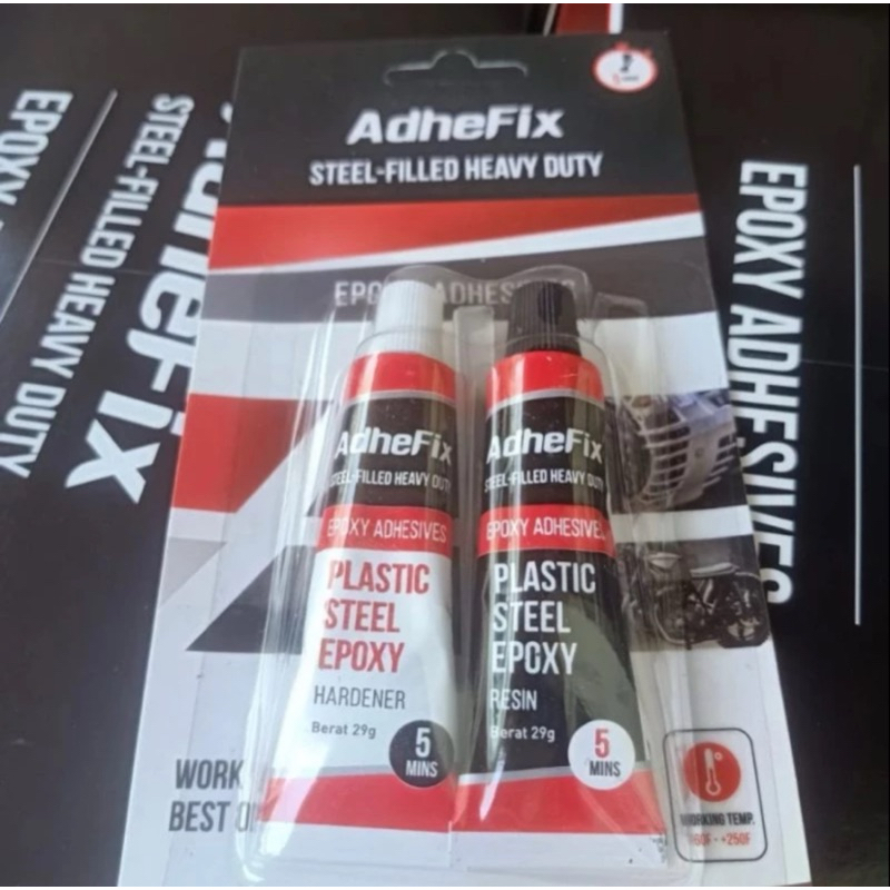 

Lem Kawin Besi Lem adhefix 48gram Putih hitam